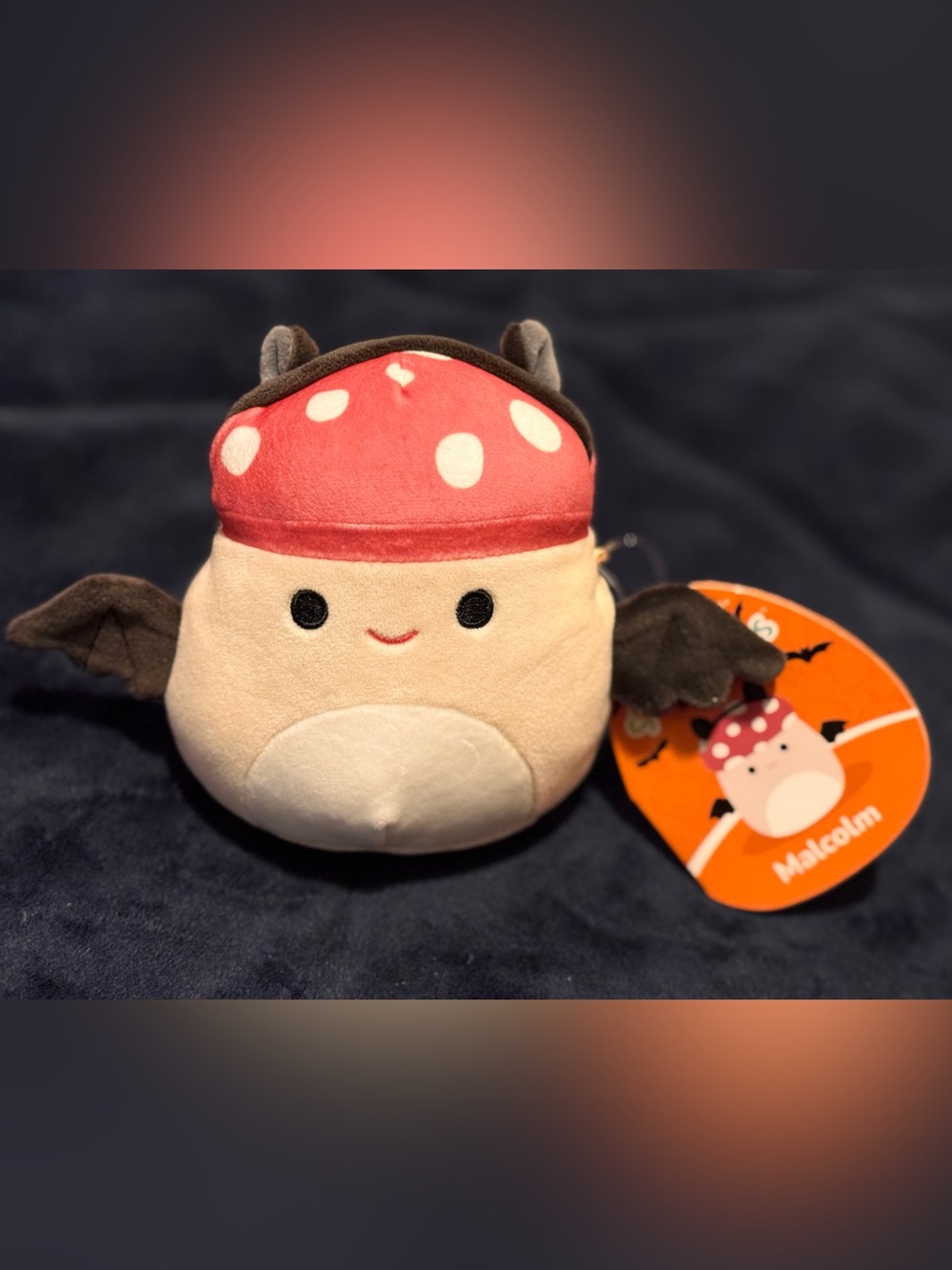 Squishmallows 4.5” Halloween (Malcolm the Mushroom Bat) - NWT